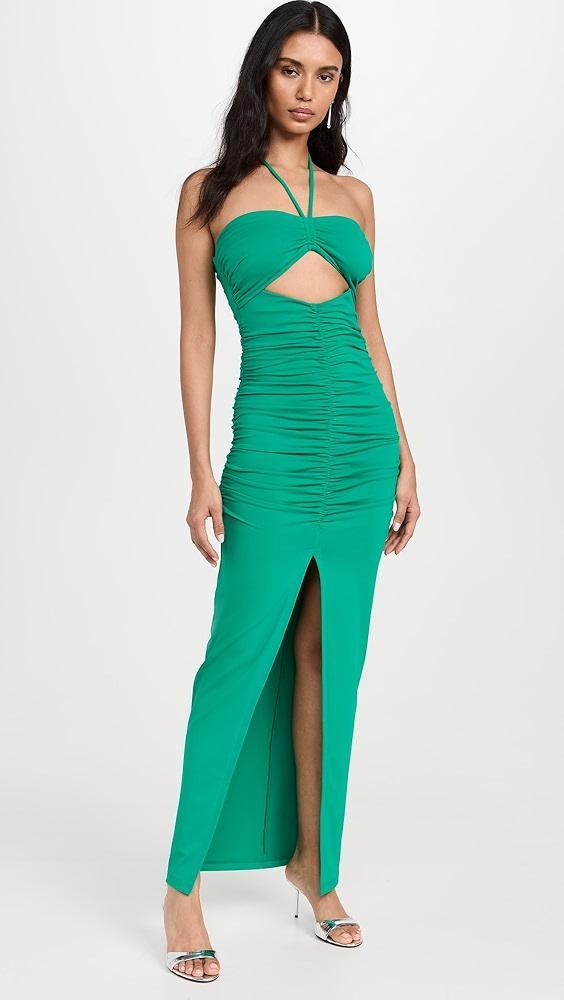 Susana Monaco Gathered Front Halter Dress | Shopbop Product Image