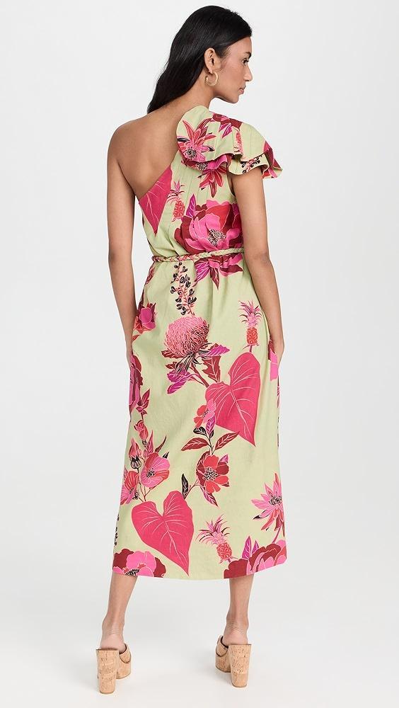 FARM Rio Fresh Garden Green One Shoulder Maxi Dress | Shopbop Product Image