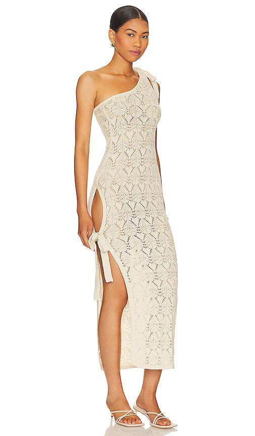 Tularosa Tilda Knit Dress in Ivory. - size XL (also in L) Product Image