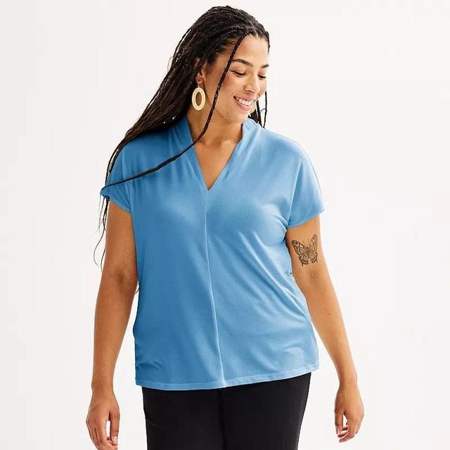 Plus Size Nine West Dolman V-Neck Top, Womens Product Image