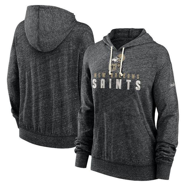 Womens Nike New Orleans Saints Rewind Gym Vintage Pullover Hoodie Product Image