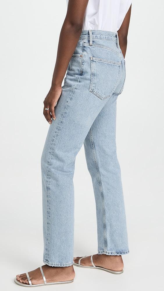 AGOLDE Lana Mid Rise Straight Jeans | Shopbop Product Image