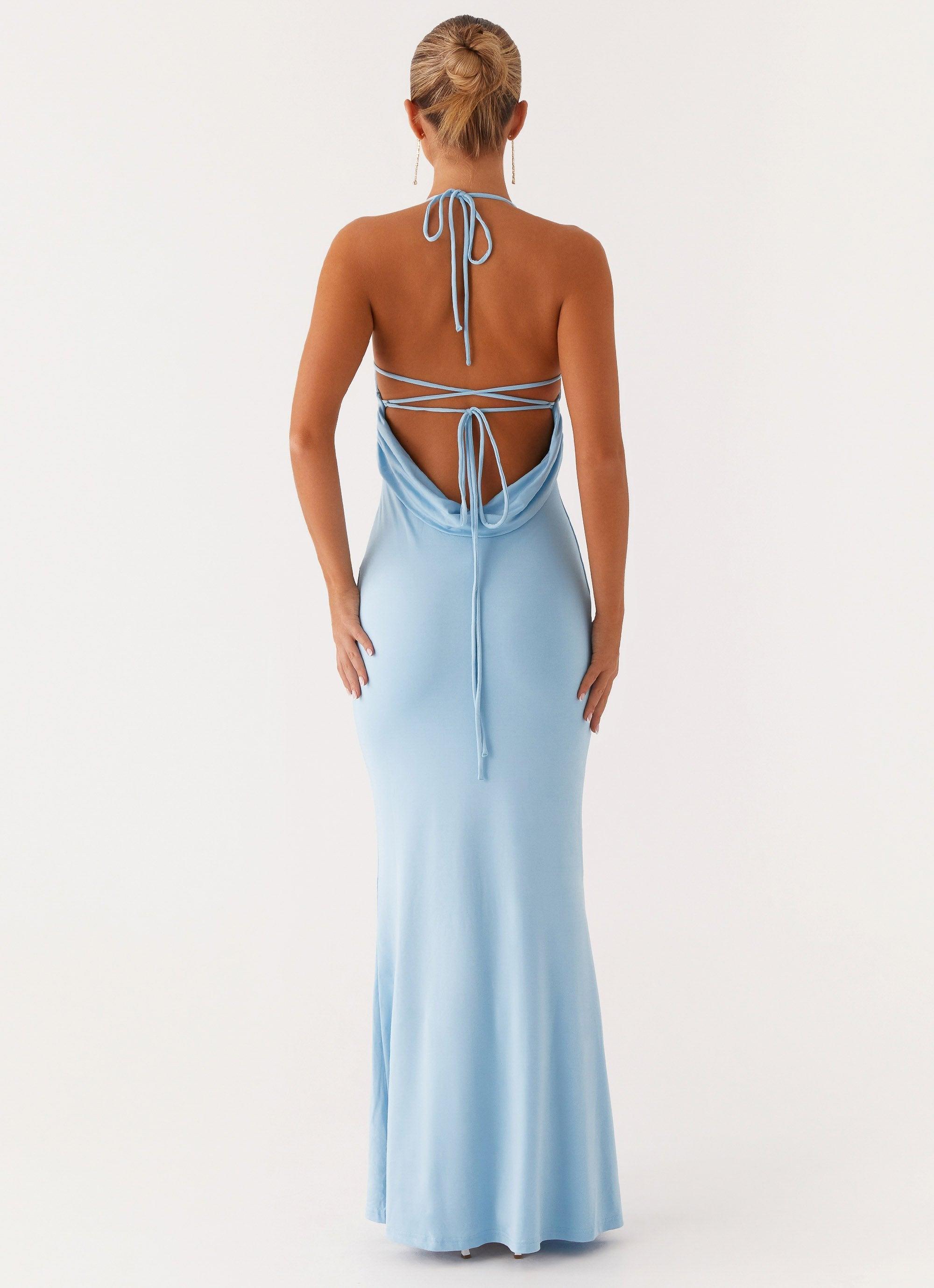 Talk About Us Maxi Dress - Blue Product Image