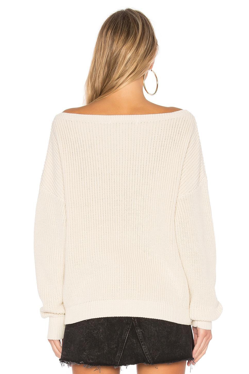 Shaker Knit Off Shoulder Sweater Callahan Product Image