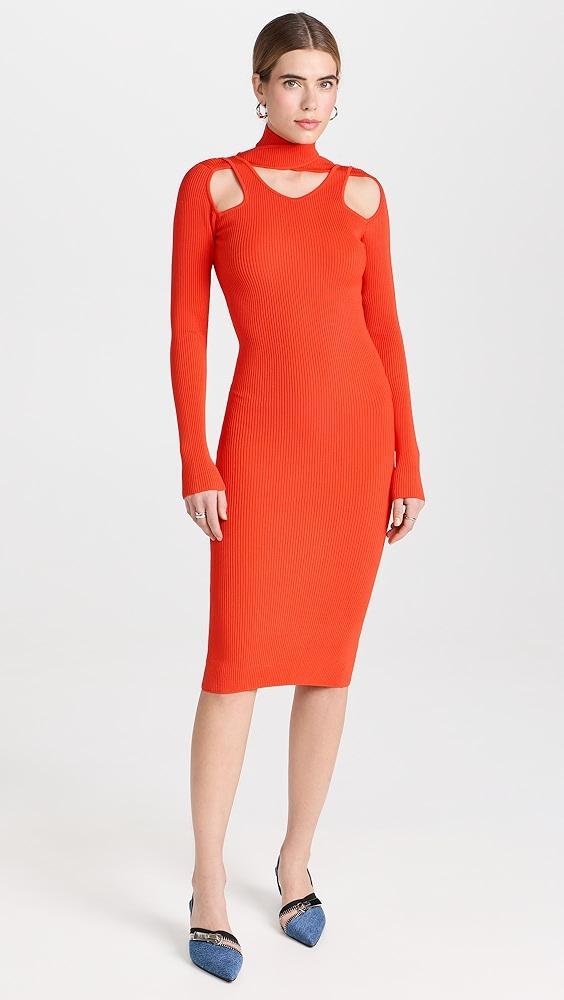 Coperni Cut-Out Knit Dress | Shopbop Product Image