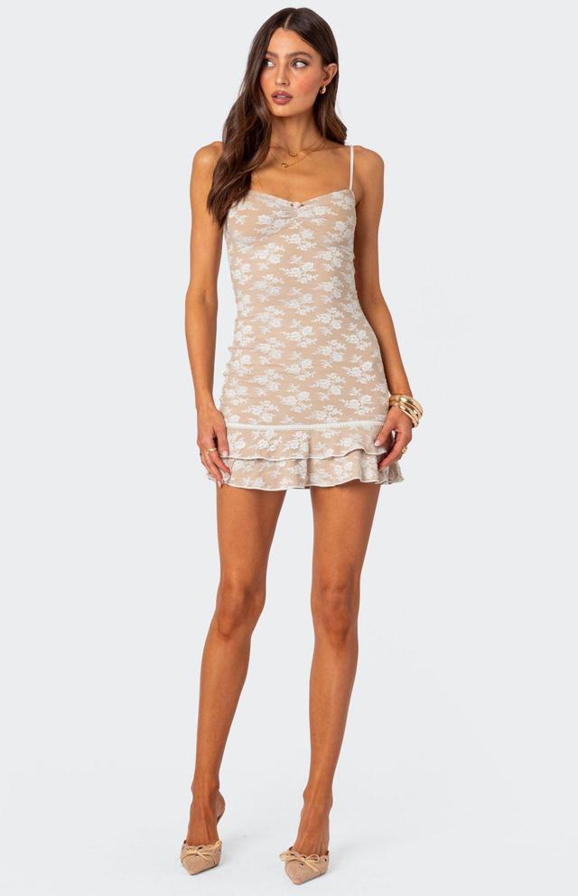 Edikted Women's Tammi Lace Mini Dress Product Image