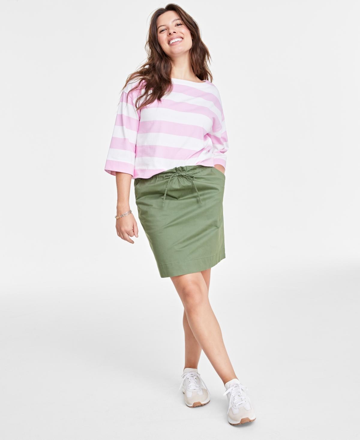 On 34th Womens Paperbag-Waist Mini Skirt, Created for Macys Product Image