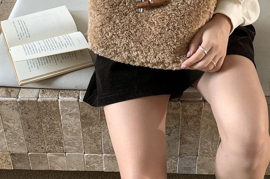 Faux Shearling Tote Bag Product Image