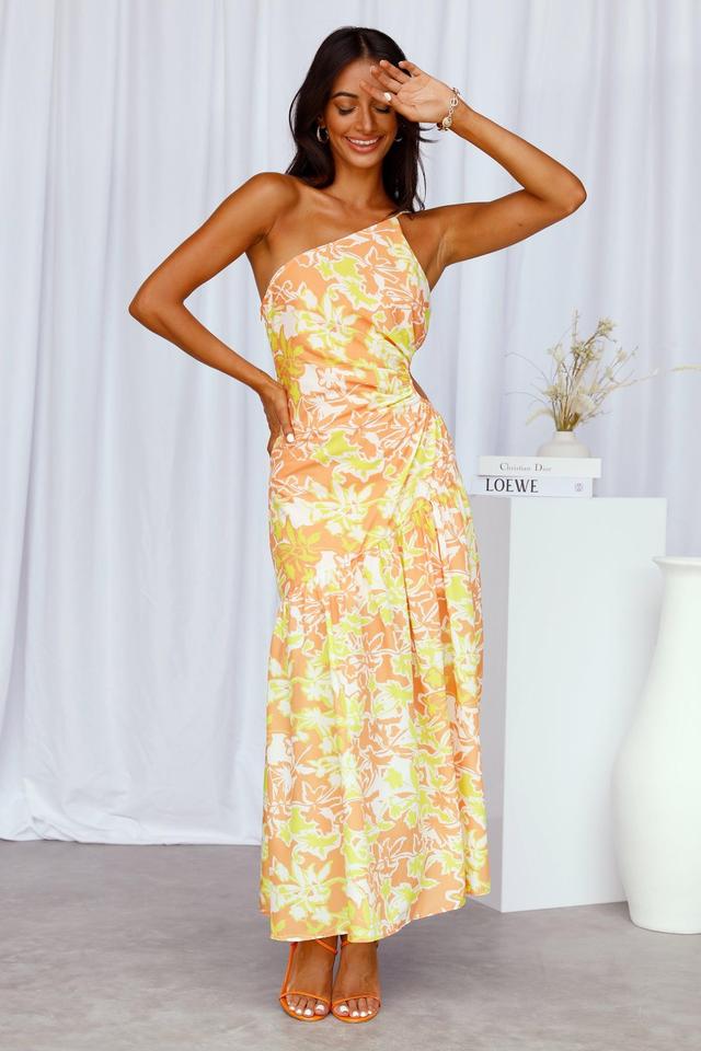 Effloresce Midi Dress Yellow Product Image