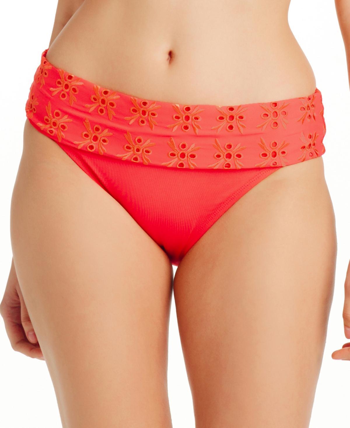 Women's Eyes Wide Open Fold-Over Hipster Bikini Bottoms  Product Image