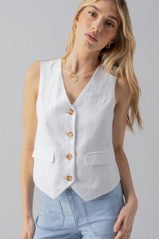 Timeless Vest- White Product Image