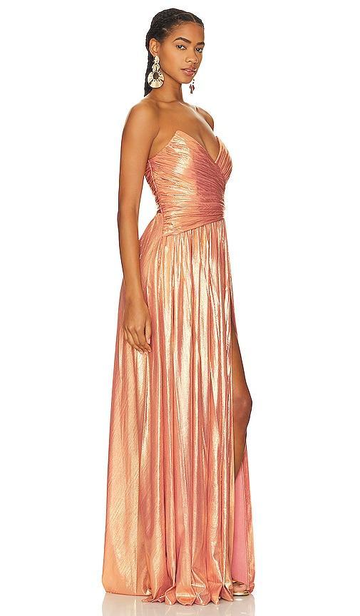 retrofete Waldorf Dress in Peach. - size XXS (also in S, XL, XS) Product Image