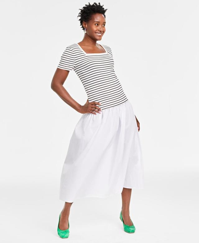 Women's Knit Square-Neck Top, Created for Macy's Product Image