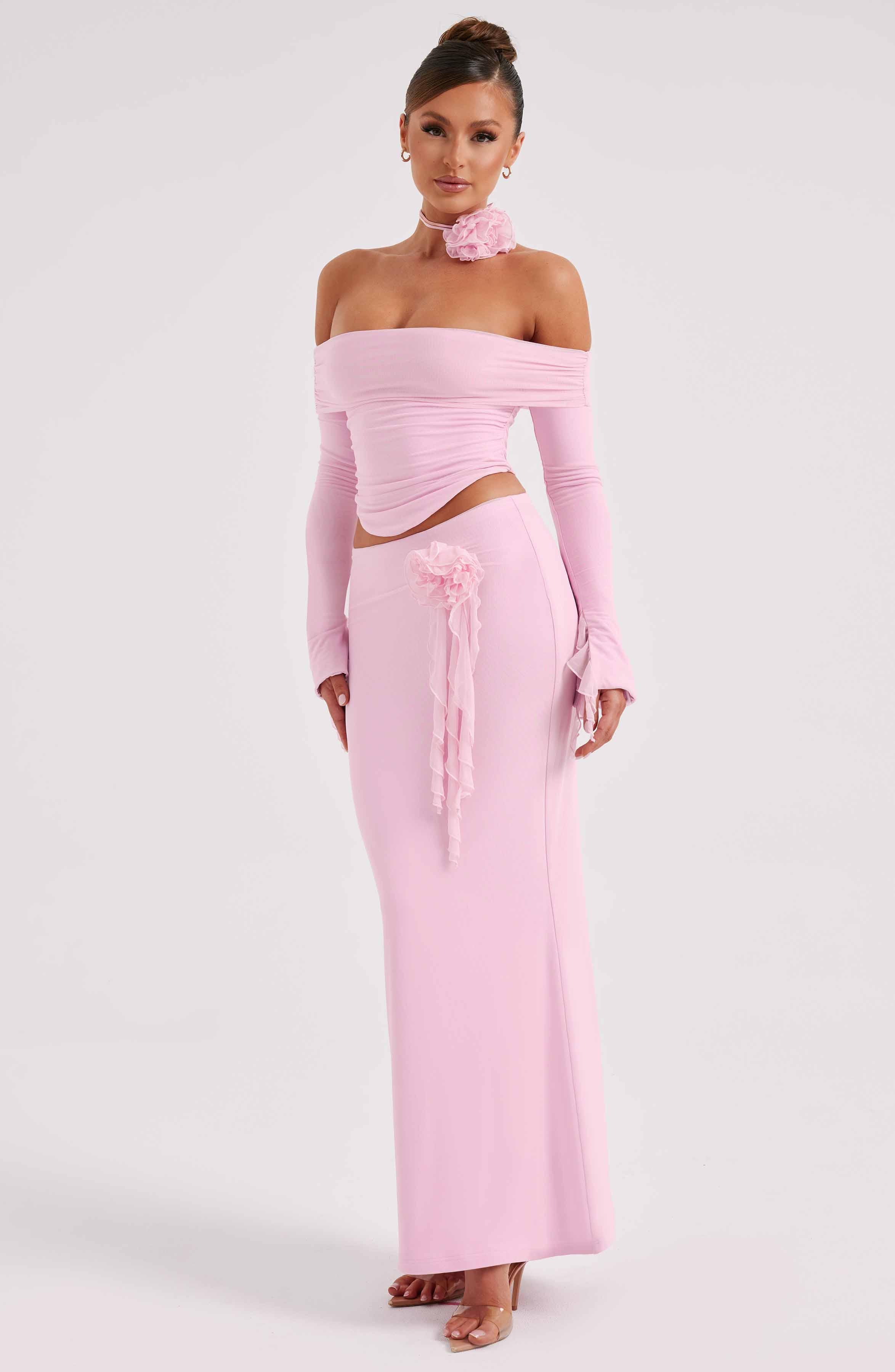 Deema Maxi Skirt - Pink Product Image