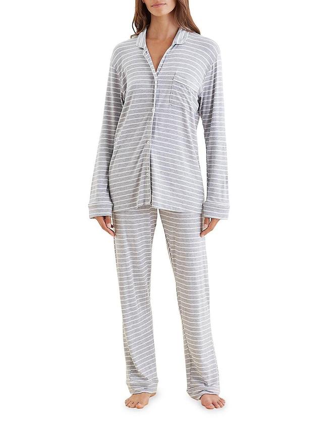 Womens Kate Striped Drawstring Pajamas Product Image