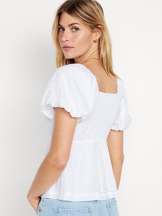 Waist-Defined V-Neck Top Product Image