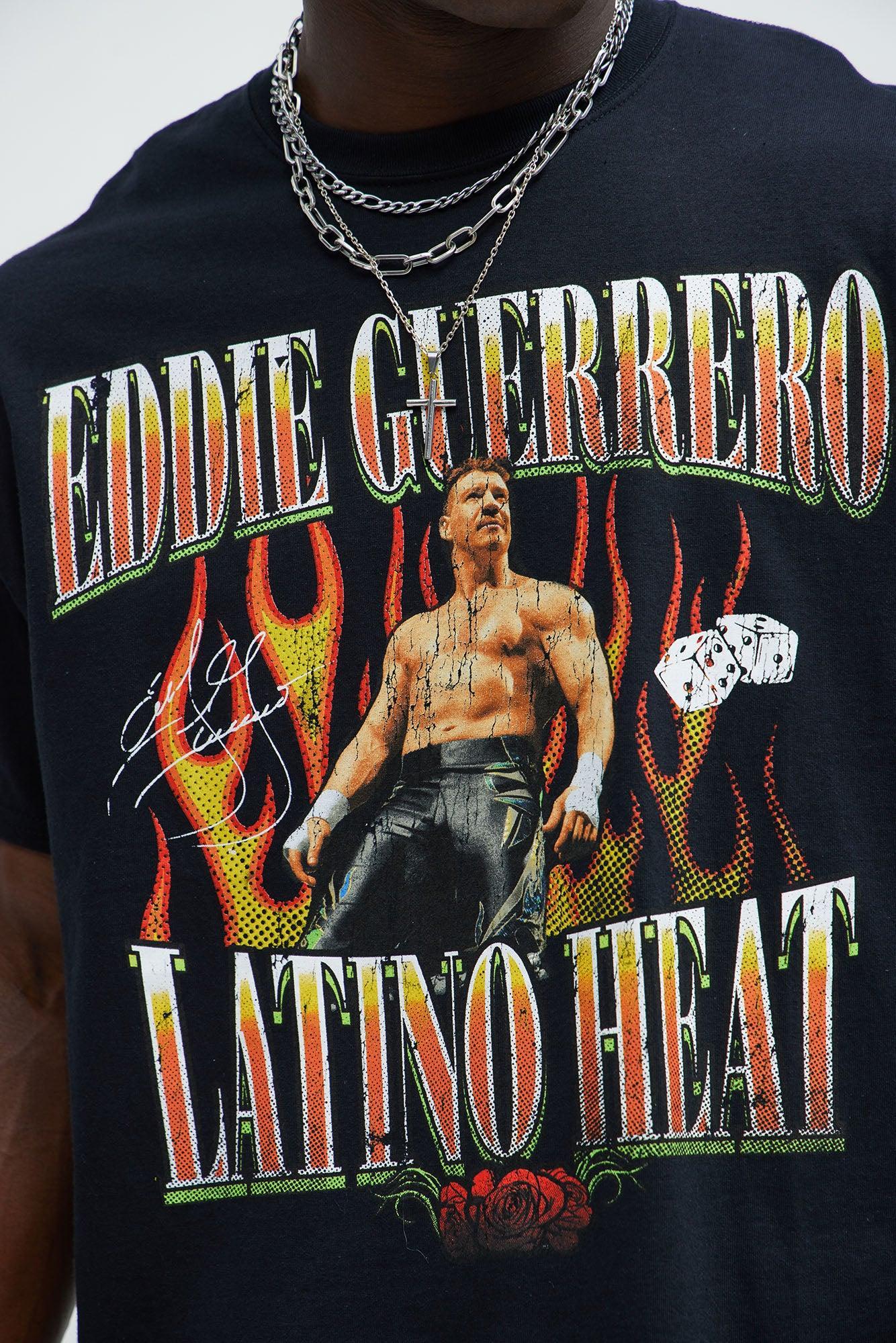 WWE Eddie Guerrero Latino Heat Oversized Short Sleeve Tee - Black Product Image