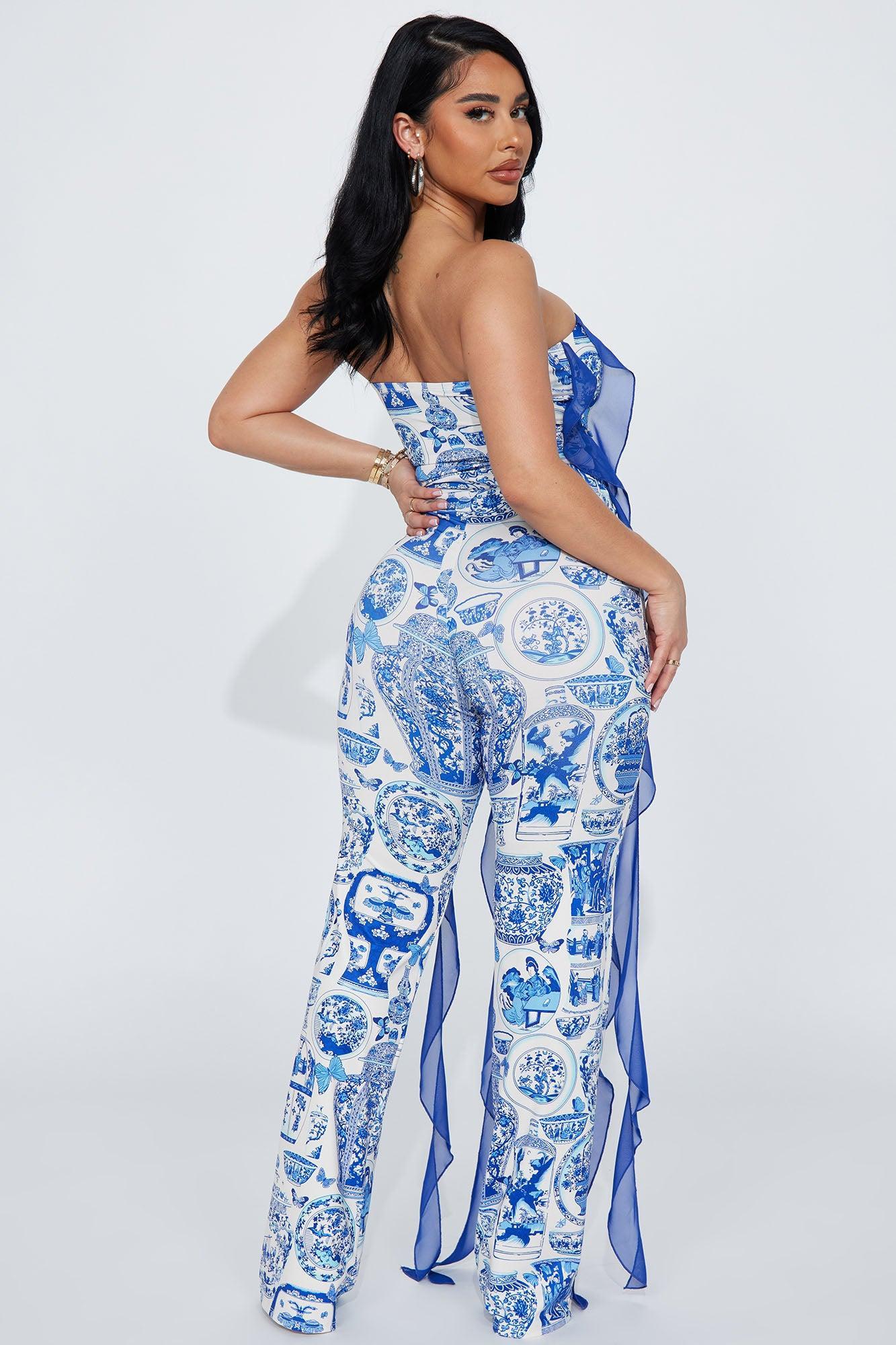 Cornelia Jumpsuit - Blue/combo Product Image