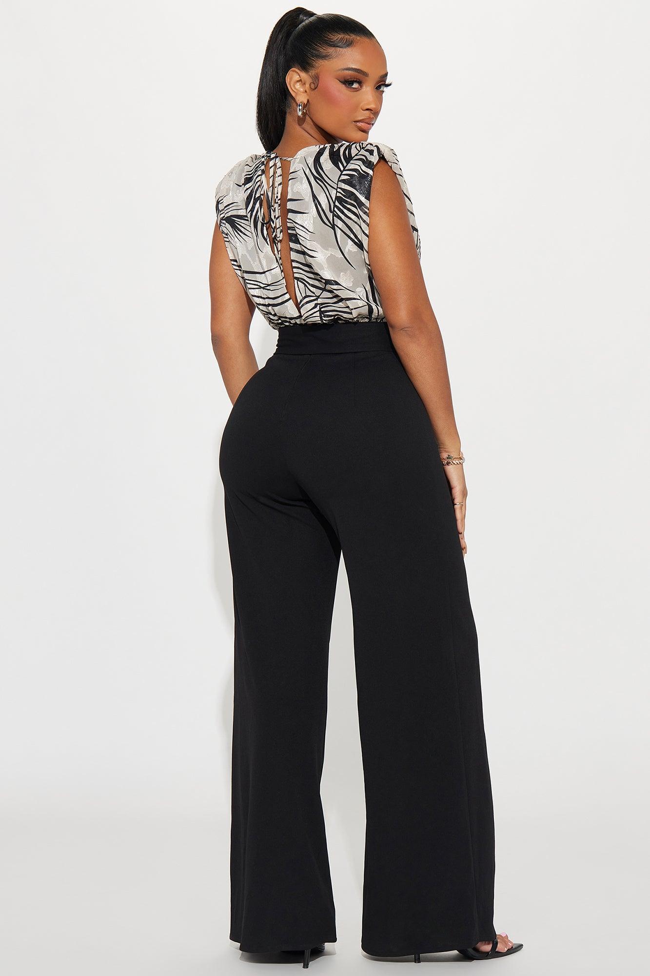 Fight For This Jumpsuit  - Black Product Image