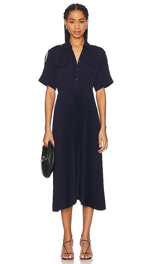 A. l.c. Liam Pleated Midi Shirt Dress Product Image