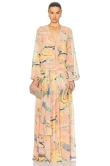 Alexis Diane Dress in Peach Product Image