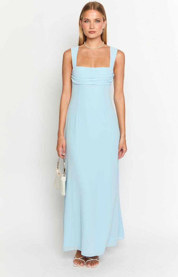 Misty Light Blue Maxi Dress Product Image