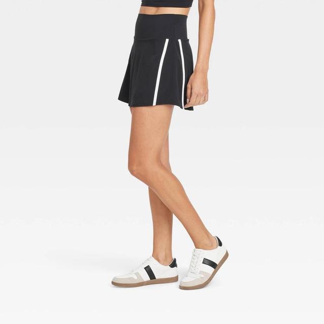 Womens Knit Piped Skort - JoyLab Black XXL Product Image