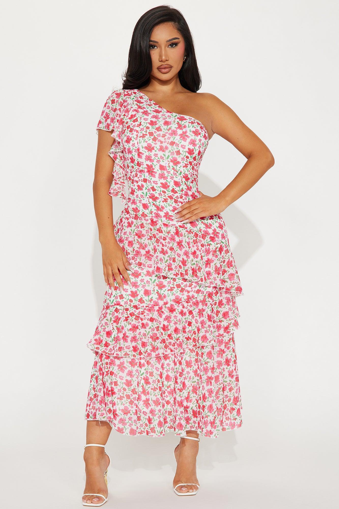 Mari Chiffon Maxi Dress - Pink/combo Product Image