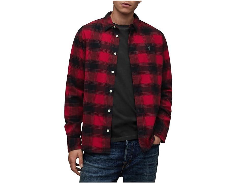 AllSaints Ursa Flannel Button-Up Shirt Product Image