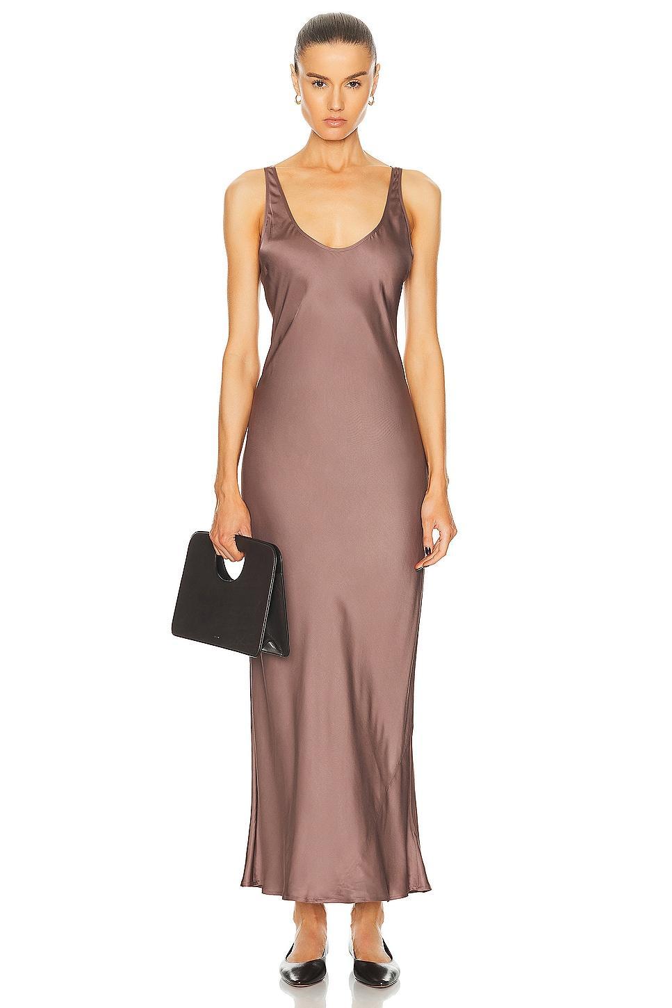 LAGENCE Akiya Tank Dress in Brown Product Image