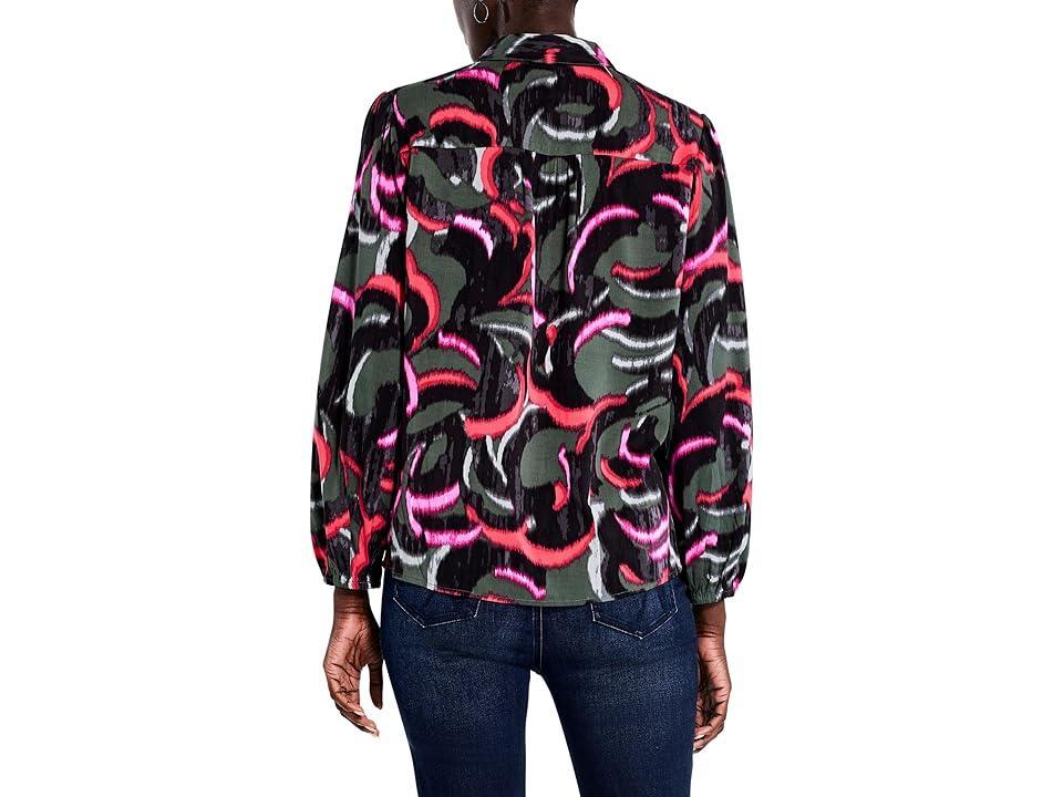 NIC+ZOE Neon Doodle Live in Shirt Multi) Women's Clothing Product Image