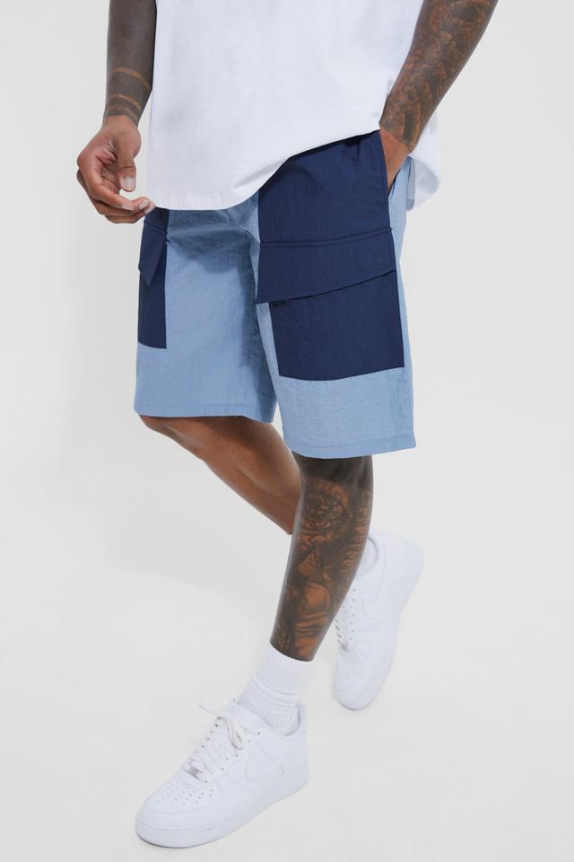 Elasticated Waist Technical Stretch Comfort Cargo Short | boohooMAN USA Product Image