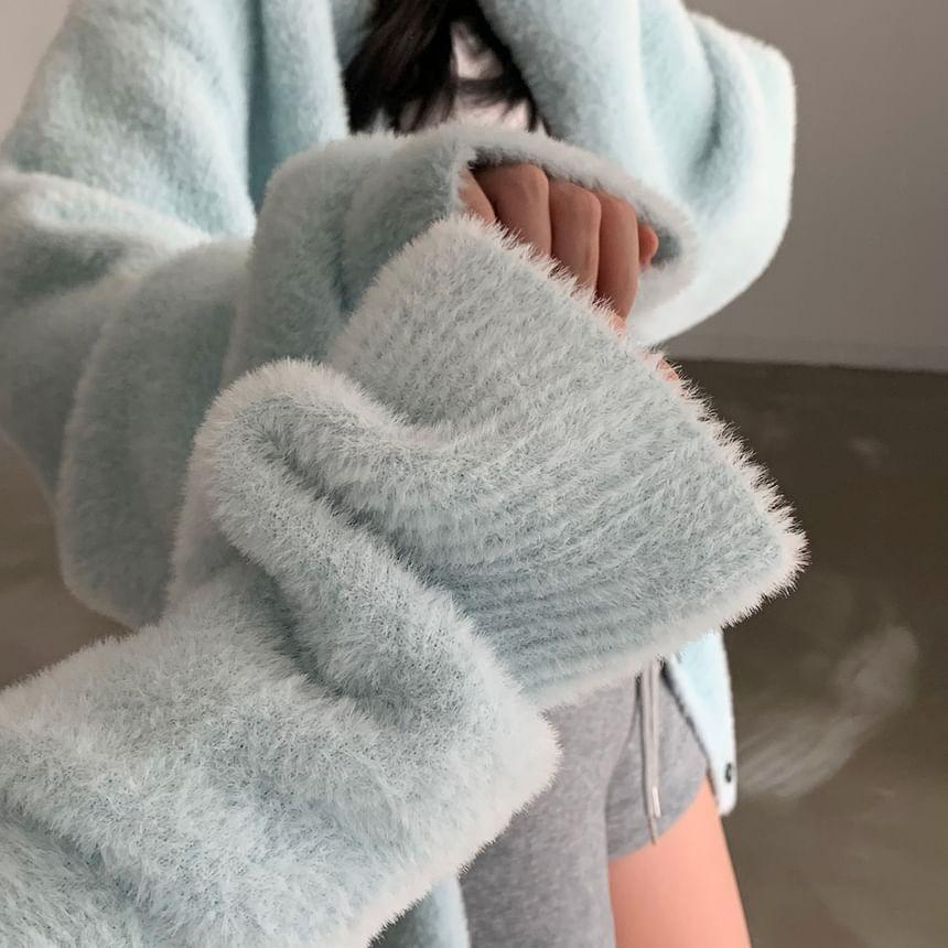 Plain Oversized Cardigan Product Image