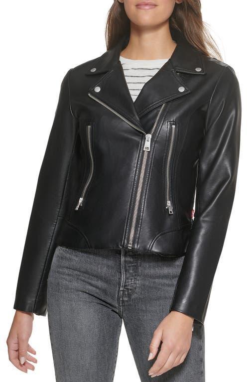 levis Faux Leather Moto Jacket Product Image