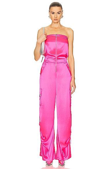 retrofete Estrella Jumpsuit in Pink Product Image