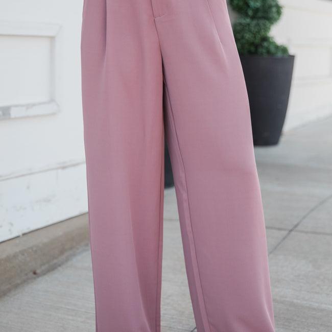 It's Your Day Mauve Wide Leg Trousers Product Image