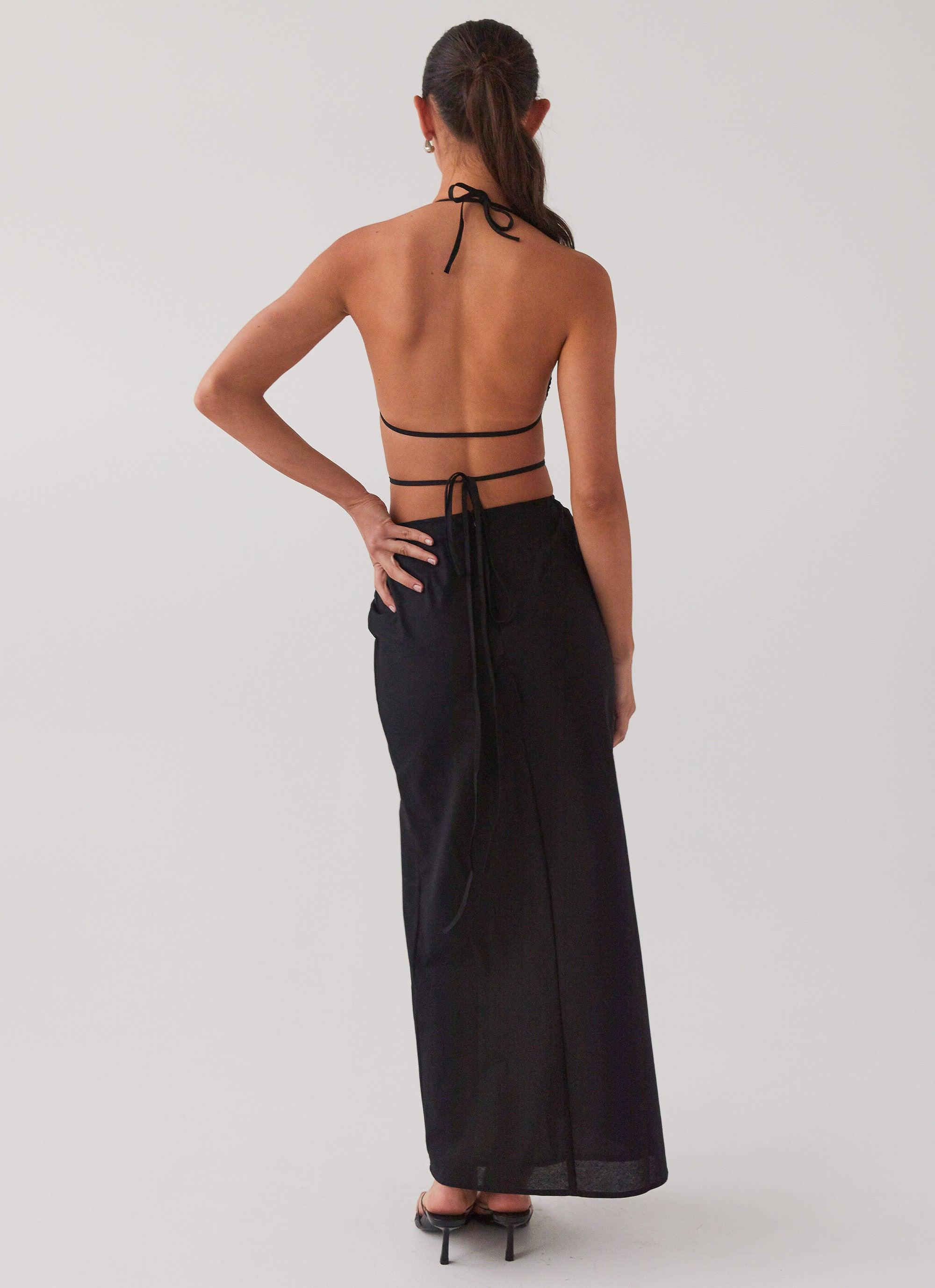 Summers In Saint Tropez Maxi Dress - Black Product Image