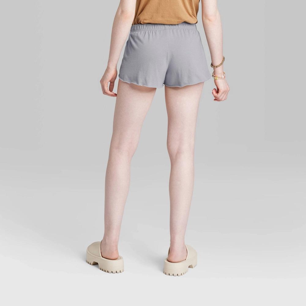 Women's Mid-Rise Pull-On Shorts - Wild Fable™ Gray S Product Image