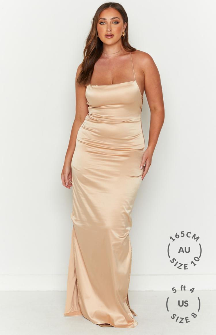 Manhattan Slip Formal Dress Champagne Product Image