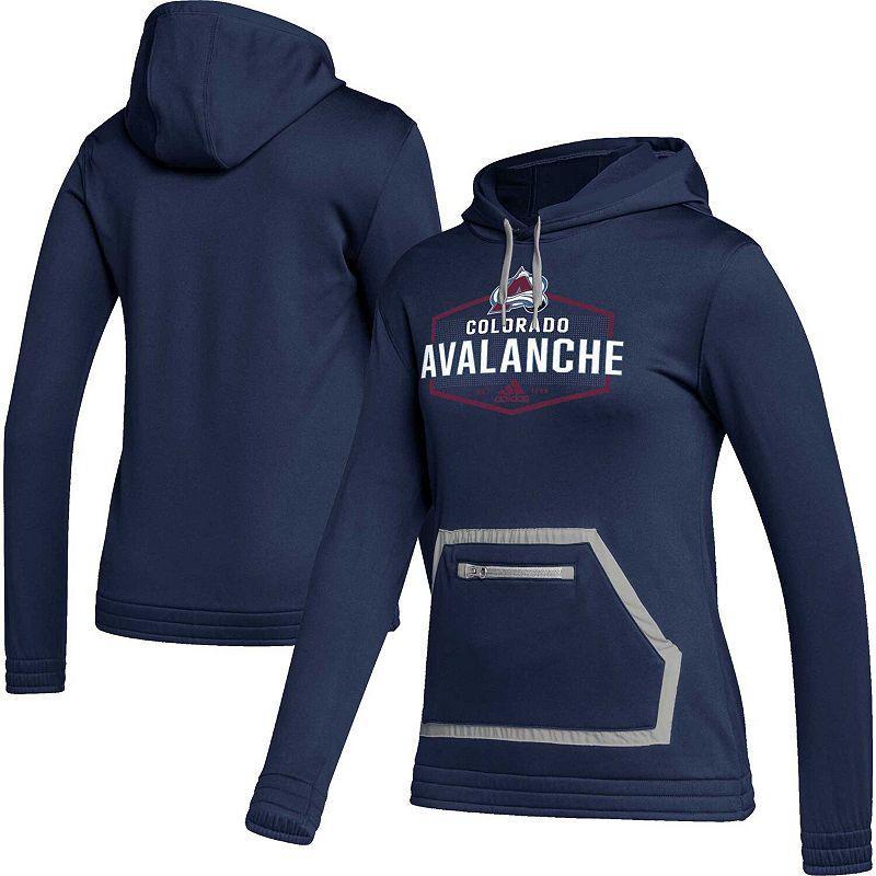 Womens adidas Colorado Avalanche Team Issue Pullover Hoodie Blue Product Image