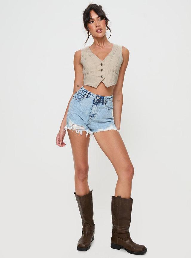 Anne Denim Shorts Product Image