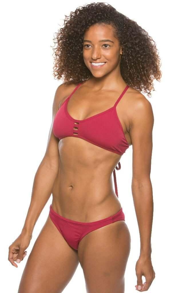 Vent Bikini Top - Army Female Product Image