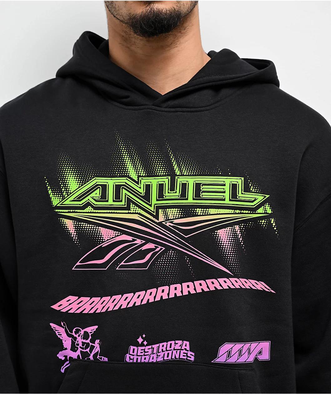 Reebok x Anuel Black Hoodie Product Image