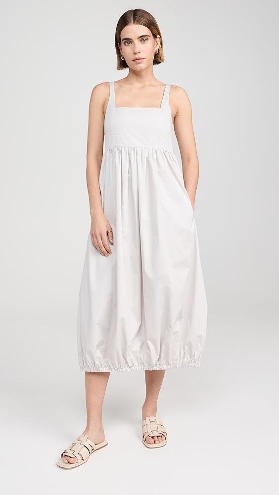 Tibi Eco Poplin Square Neck Sculpted Dress | Shopbop Product Image