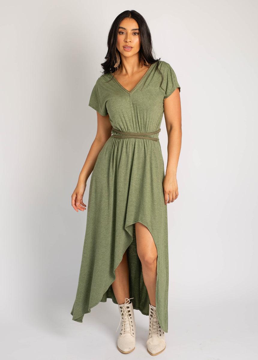 Novalie Dress in Heather Moss Product Image