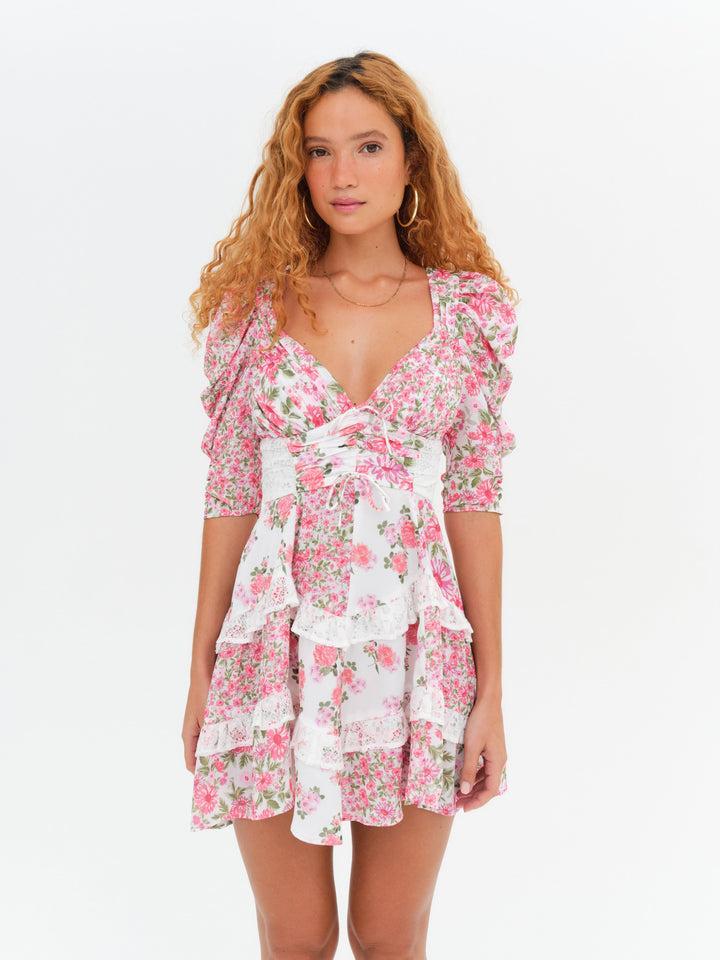 Rosalyn Mini Dress — Pink Product Image