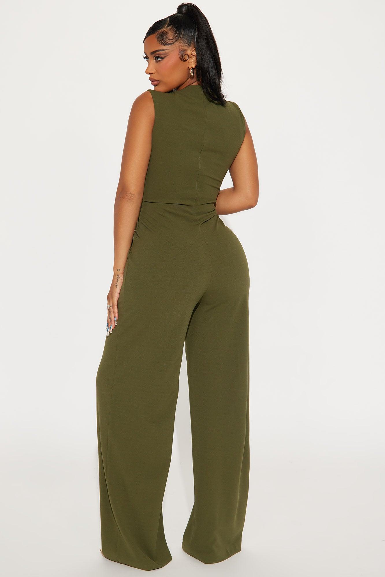 New To This Jumpsuit - Olive Product Image