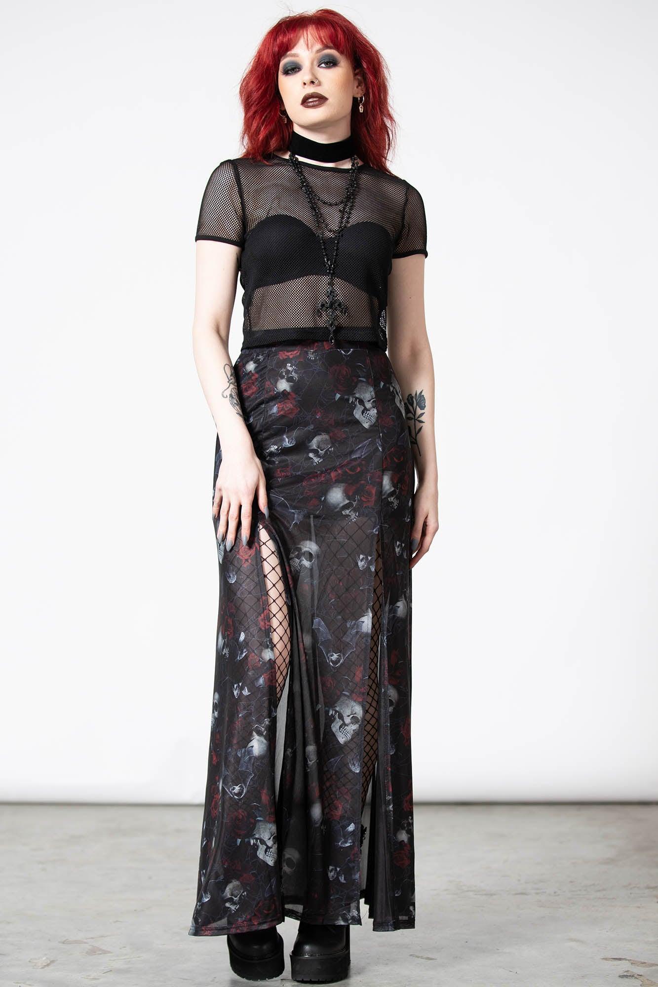 Kleadora Mesh Maxi Skirt Female Product Image