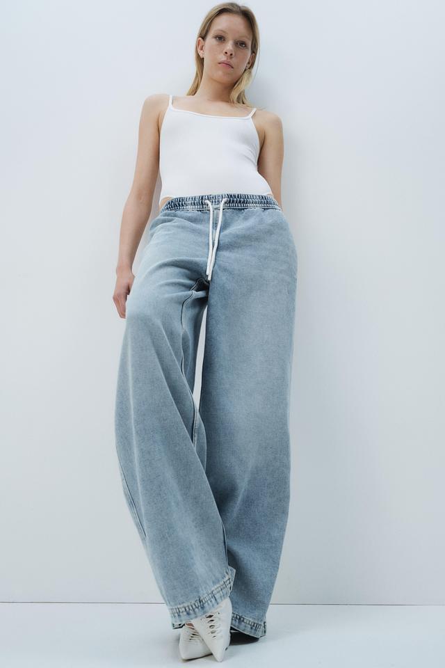 Denim Pull-on Pants Product Image