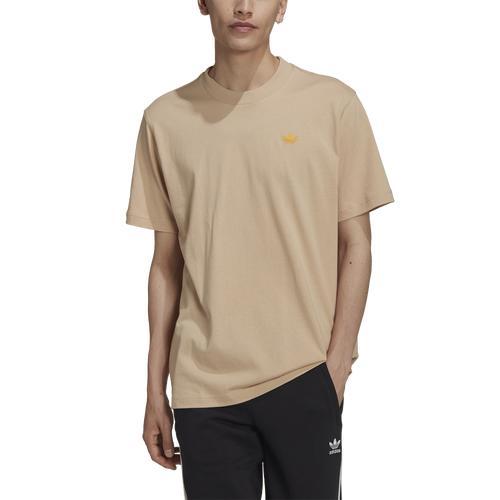 adidas Originals Mens Varsity Loose T-Shirt - Beige/Maroon Product Image